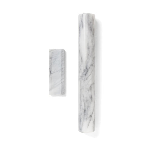 12" Straight Marble Rolling Pin w/ Marble Stand