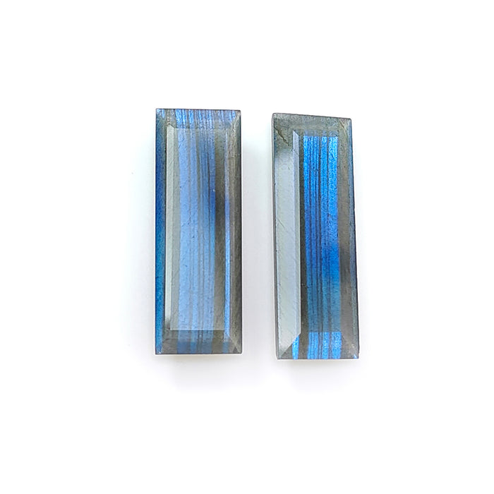 Labradorite Baguette Faceted Cut