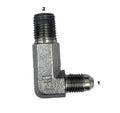 2501-L  |  Male JIC to Male Pipe Long 90 Degree Elbow Adapter