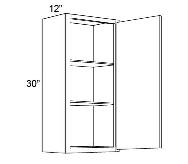 30" HIGH WALL CABINETS- SINGLE DOOR - Fabuwood Galaxy Frost
