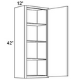 42" HIGH WALL CABINETS- SINGLE DOOR  Fabuwood Galaxy Frost