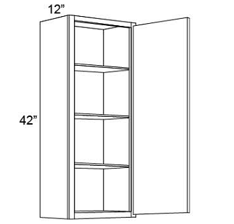 42" HIGH WALL CABINETS- SINGLE DOOR  Fabuwood Galaxy Frost