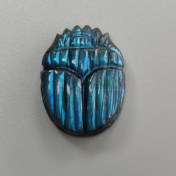 Labradorite Scarab Carving