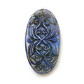 Blue Labradorite Oval Carving