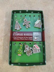 Olde Church Emporium, Gingerbread, Marker, Stemware
