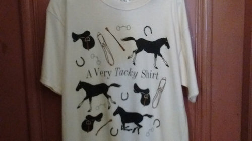 A Very Tacky Shirt T shirt Large Cream Color Unisex - Olde Church Emporium