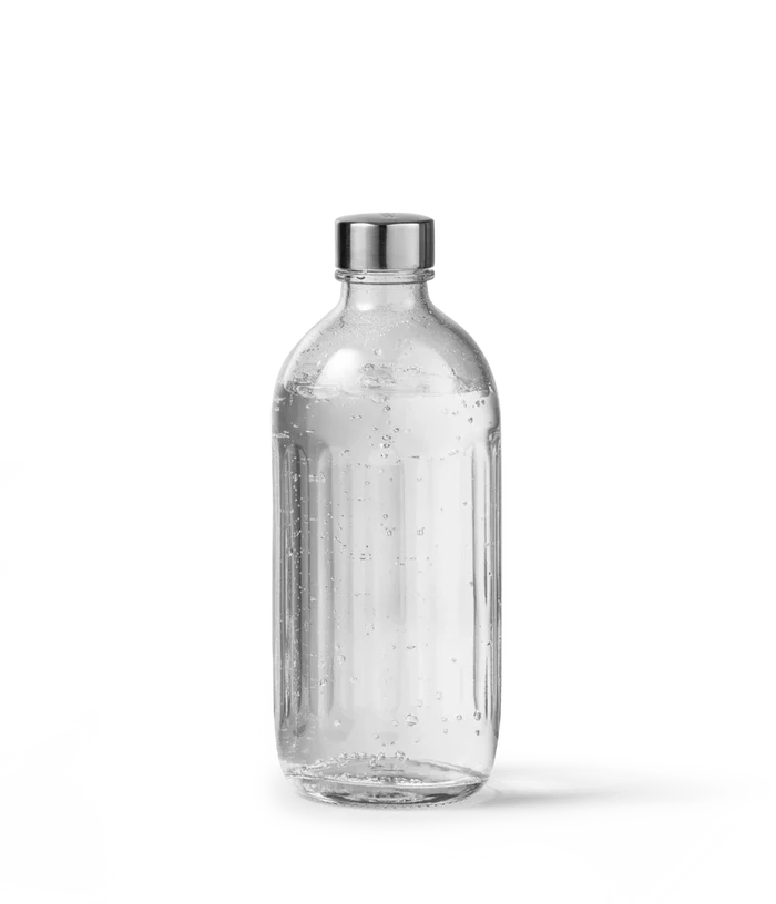 Aarke Glass Bottle - Polished Steel