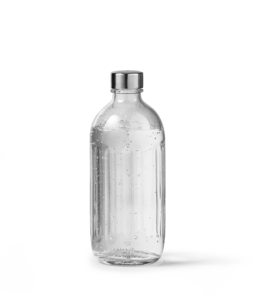Aarke Glass Bottle - Polished Steel