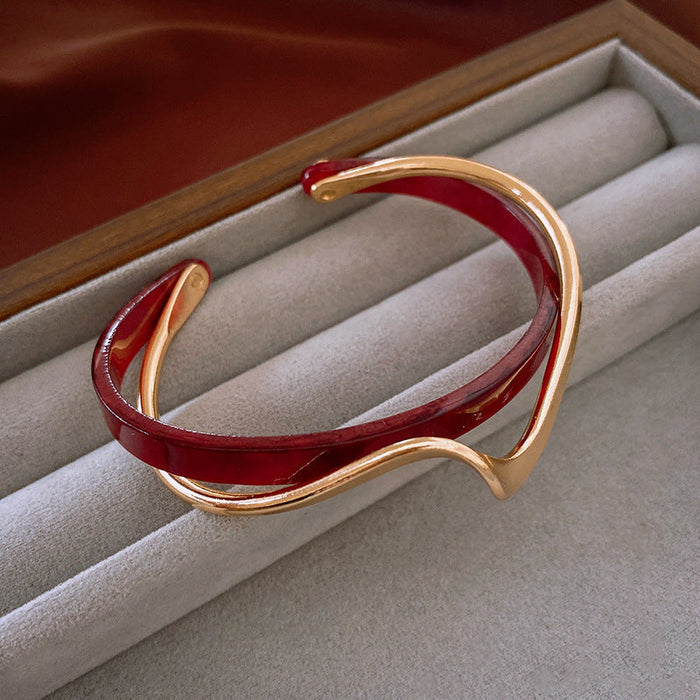 24# Bracelet-Regular-Golden-Red