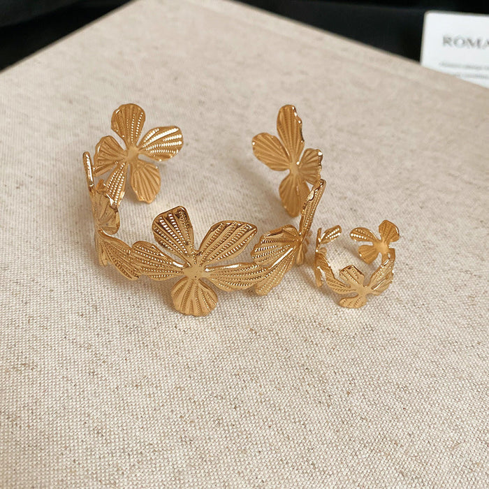 54# Ring Bracelet-Gold (Two-Piece Set)