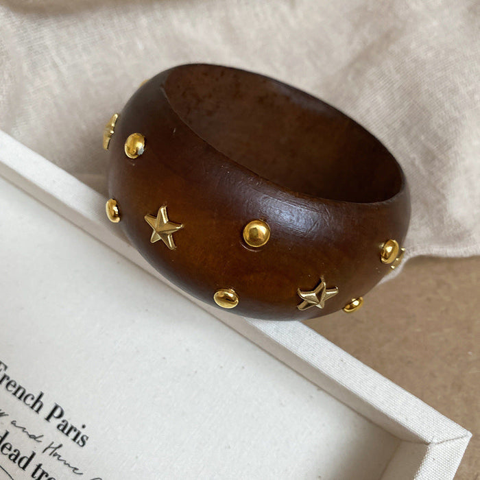 28# Bracelet-Coffee Color-Gold