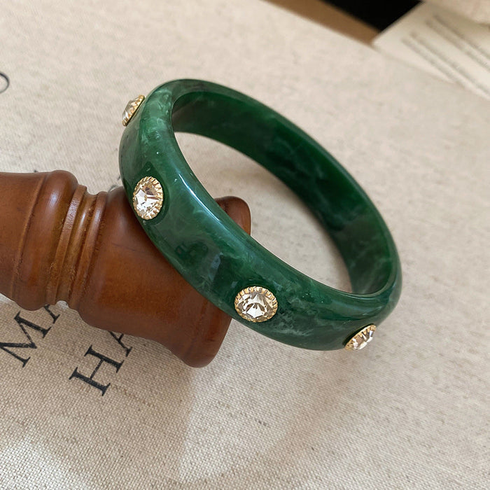 41# Bracelet-Dark Green-White