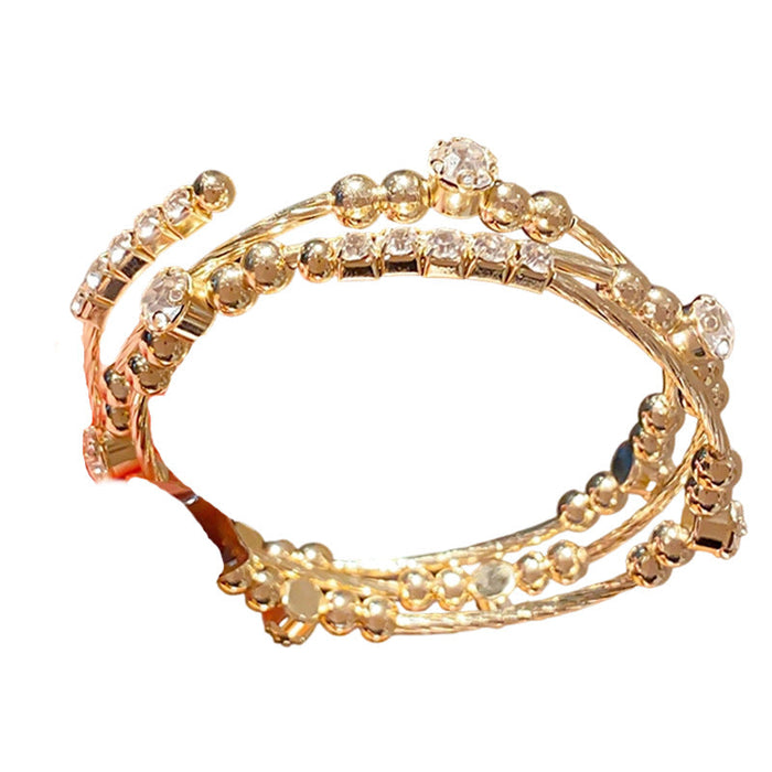 Affordable Luxury Style Geometric Round Open-ended Fashion Elegance Bracelets