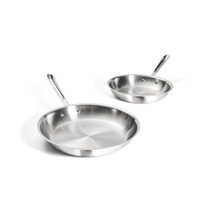 All-Clad Stainless Steel Fry Pans - Set of 2 / 10" & 12"