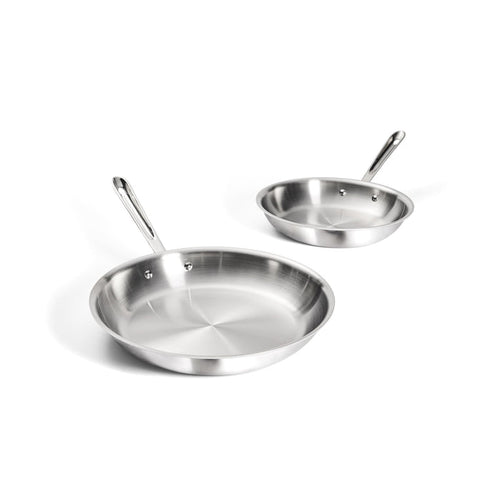 All-Clad Stainless Steel Fry Pans - Set of 2 / 10" & 12"