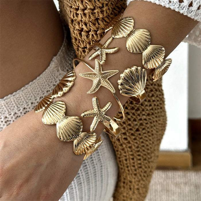 Alloy Hollow Geometry Ocean Series Personality Bracelets