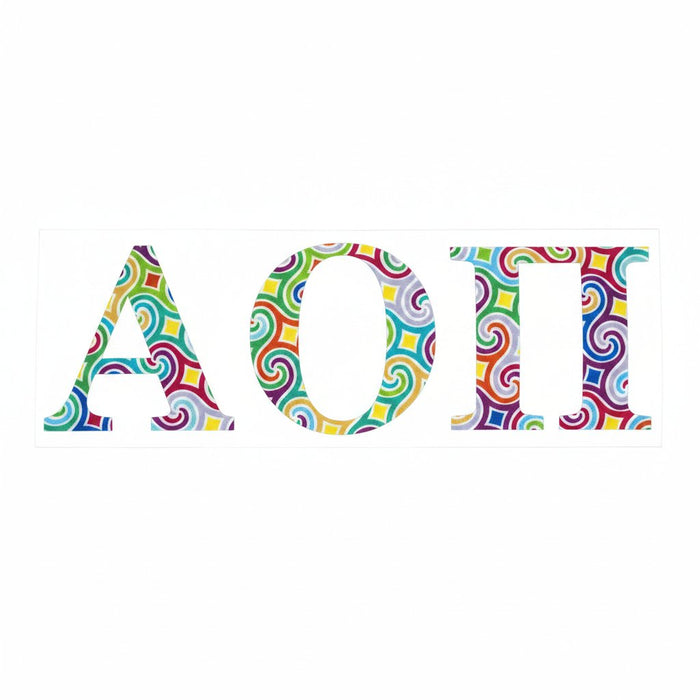 Alpha Omicron Pi Vinyl Decal