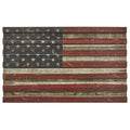 American Flag Wood Wall Art 22 Inches H x 36 Inches Long x  .75 Inches D - Olde Church Emporium