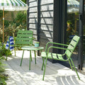 Annika 2 Seater Metal Garden Bistro Set - Green