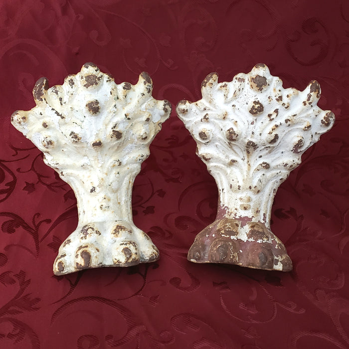 Antique Cast Iron Lion Claw Foot Bath Tub Legs, 7 1/2" Set of 2, Architectural Salvage