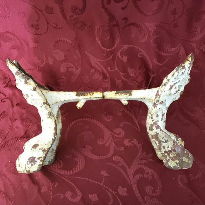 Antique Cast Iron Lion Claw Foot Bath Tub Legs, 7 1/4" Set of 2, Architectural Salvage