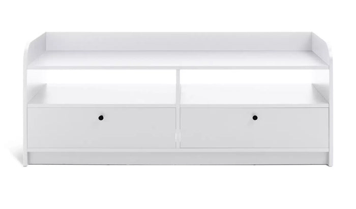 Arran 2 Drawer TV Unit - White