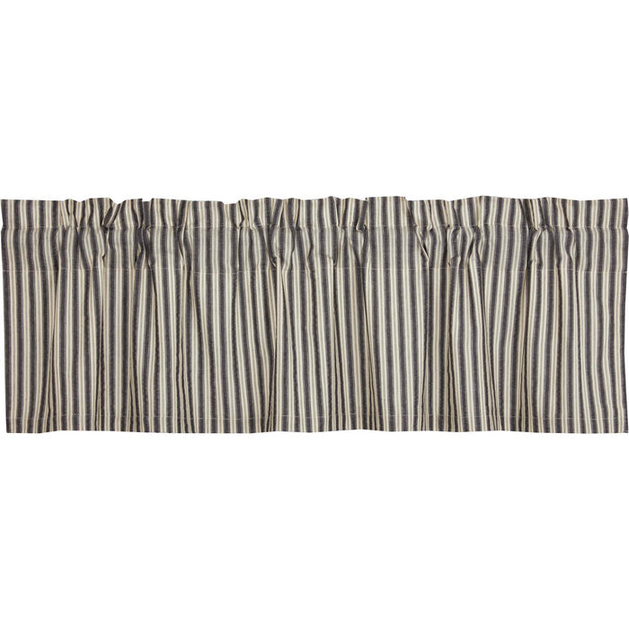 Ashmont Lined Ticking Stripe Valance 16x60 Inches Farmhouse Country