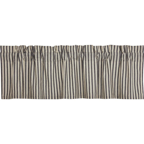 Ashmont Lined Ticking Stripe Valance 16x60 Inches Farmhouse Country