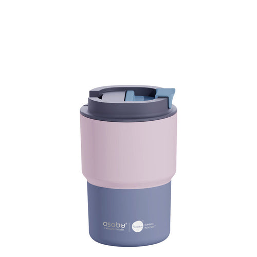 Asobu Puramic Ceramic-Lined Coffee Travel Mug - Pink 12oz/360ml