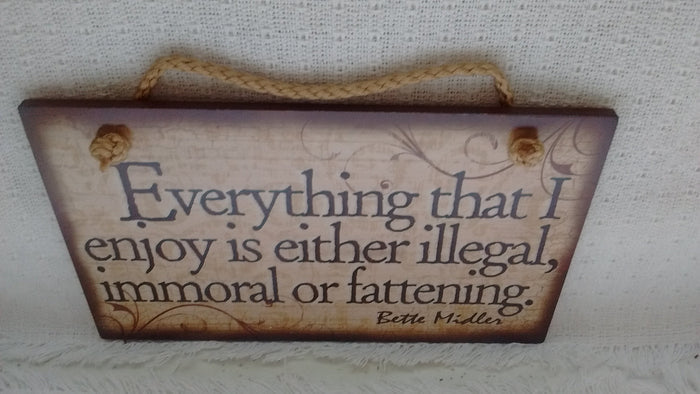 Assorted Wooden Signs  - Humor, Proverbs, - Made in USA - Olde Church Emporium