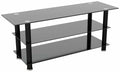 AVF Column Mount Up to 65 Inch TV Stand - Black | Modern TV Stand with Storage