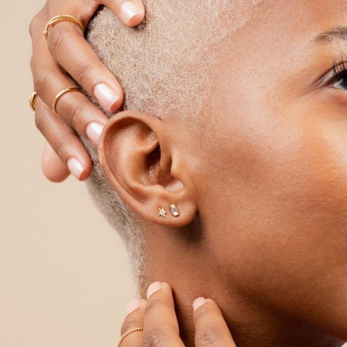 Baguette Studs