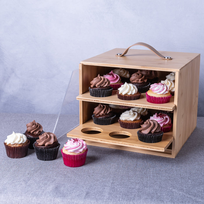 TheMix Shop Food Storage Bamboo Cake Carrier