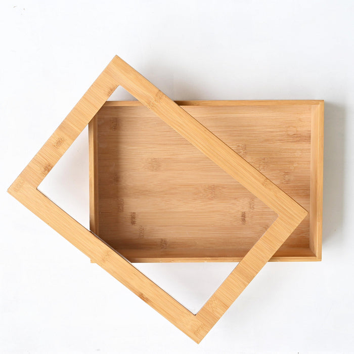 Empty grazing box with clear lid