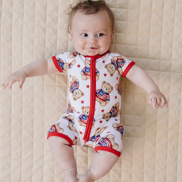 Bamboo Shorty Romper | American Bear