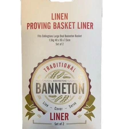 Banneton Linen Proofing Basket Liner Set/2 - Oval