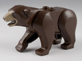 Bear with 2 Studs on Back with Black Nose and Dark Tan Muzzle Pattern