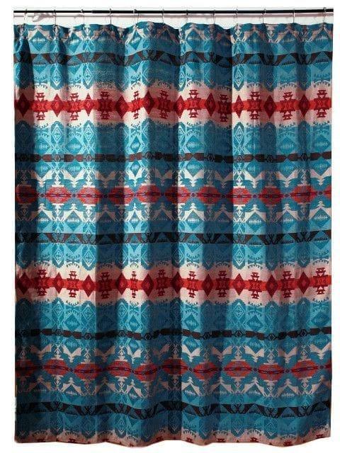 Blue Dorado Southwestern Shower Curtain - Your Western Decor, LLC