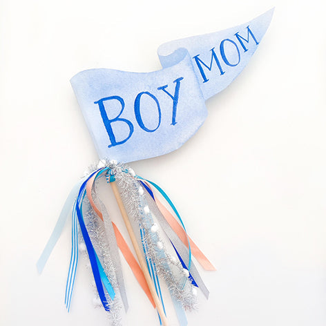 Boy Mom Party Pennant