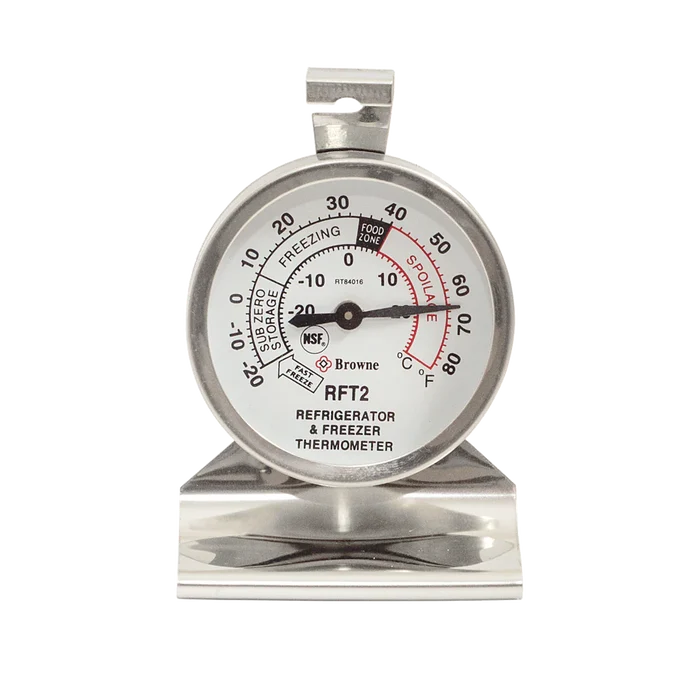 Browne Dual-Face Refrigerator & Freezer Thermometer