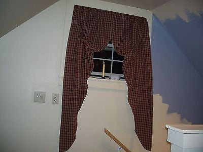 Cambridge  Starberry Vine Lined Prairie Curtains 72" x 63" - Olde Church Emporium