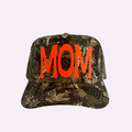 CAMO MOM ♡ printed trucker hat