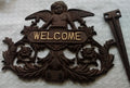 Cast Iron  -  Cast Iron Welcome Garden Stake - Angel - Olde Church Emporium