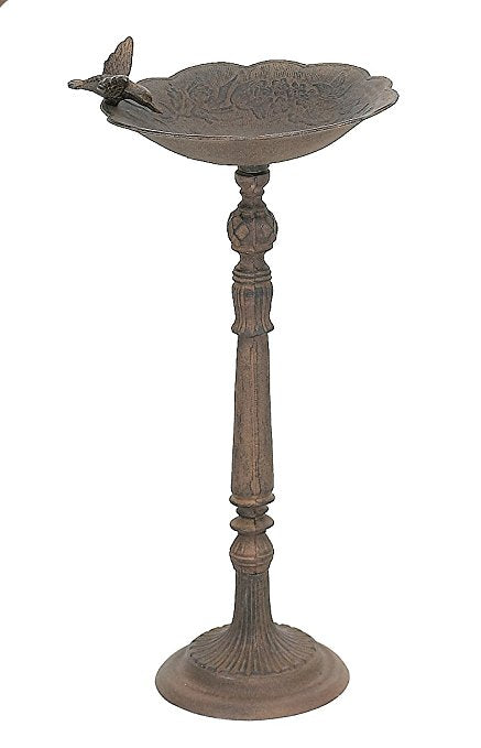 Cast Iron  -  Decorative Outdoor Birdbath - Olde Church Emporium