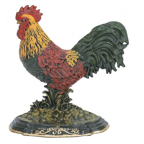Cast Iron  - Large Rooster Door Stop - Olde Church Emporium