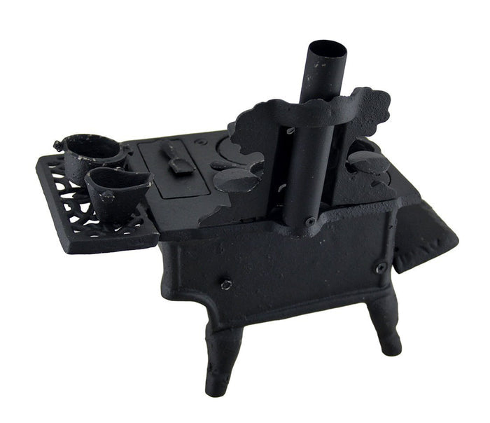 Cast Iron  -  Reproduction Decorative Collectible Old Style Cooking Stove - 2 Colors - Olde Church Emporium