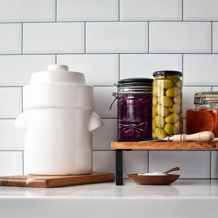 TheMix Shop Food Storage Ceramic Fermentation Crock 3L
