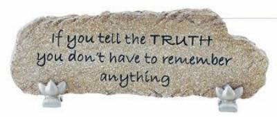 Carson Home Accents "Truth" Heart Notes Stone Bar Desktop Sign - Olde Church Emporium