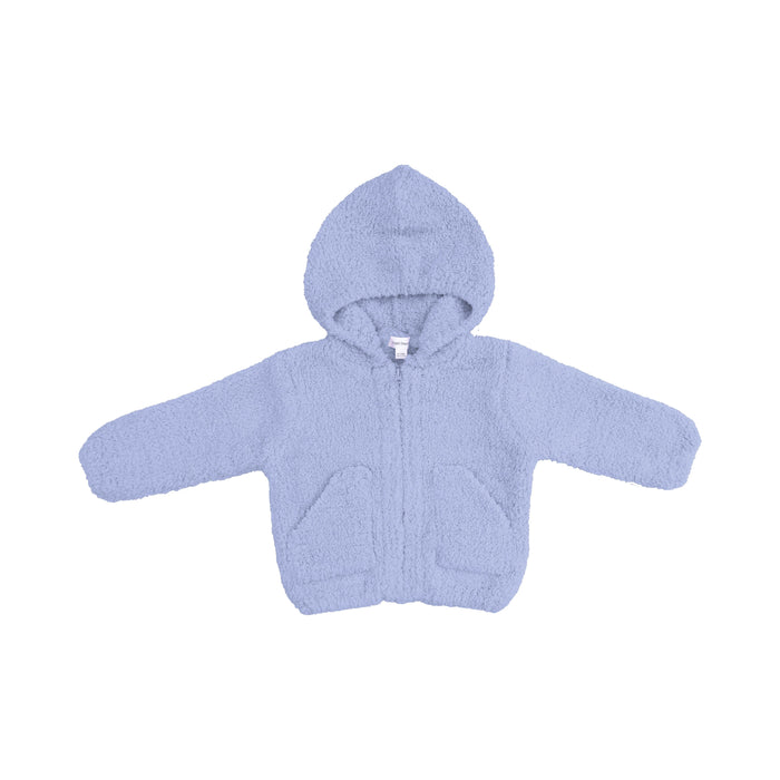 Chenille - Dusty Blue Hooded Jacket