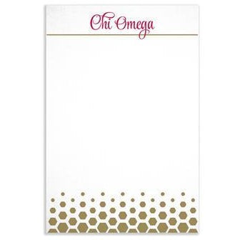 Chi Omega Notepad - CLEARANCE